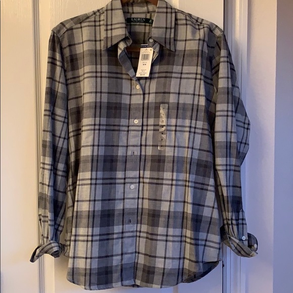 NWT Lauren Ralph Lauren Ladies’ Button Down Top - Picture 1 of 6